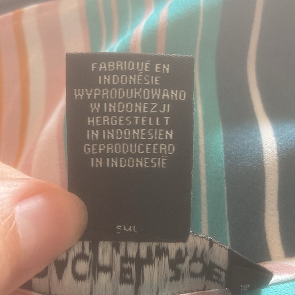 Rachel Zoe striped front side tie sleeveless blouse - Picture 8 of 11